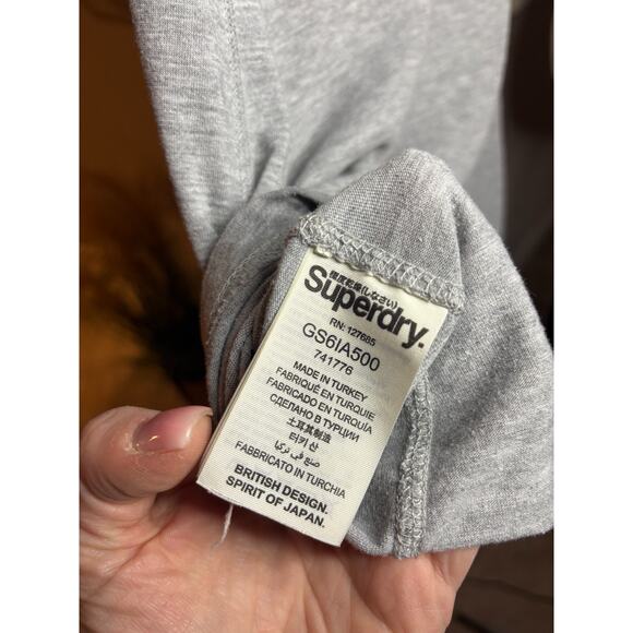 Superdry Women's Osaka Gray Racerback Tank Size M 4-10 - Picture 5 of 6